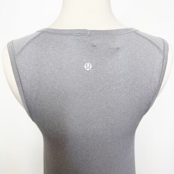 Lululemon In The Flow Dress Heathered Grey 4 - Picture 6 of 8
